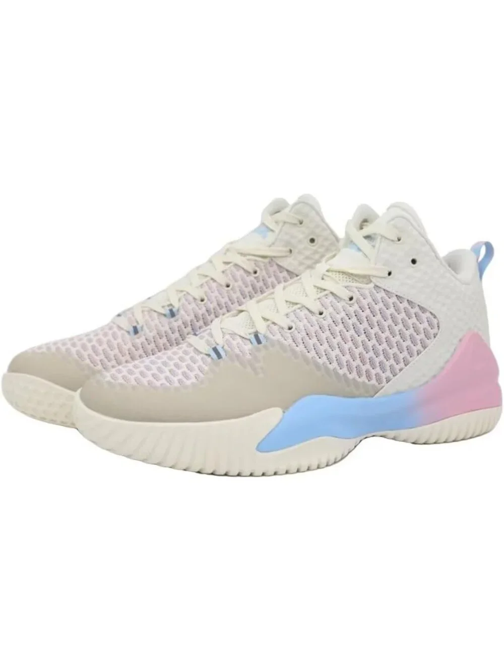Men's Taichi Beige Lou Williams Streetball Outdoor Breathable Basketball Shoes